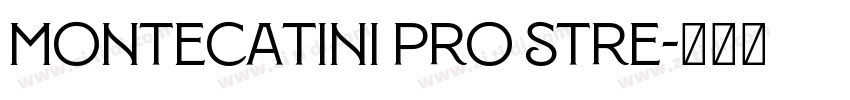 Montecatini Pro Stre字体转换